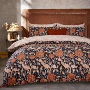 William Morris At Home Wild Tulip Duvet Cover Bedding Set Copper