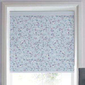 Laura Ashley Blossoms Translucent Made to Measure Roller Blind Blue