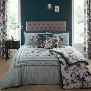 Appletree Heritage Windsford Duvet Cover Bedding Set Teal