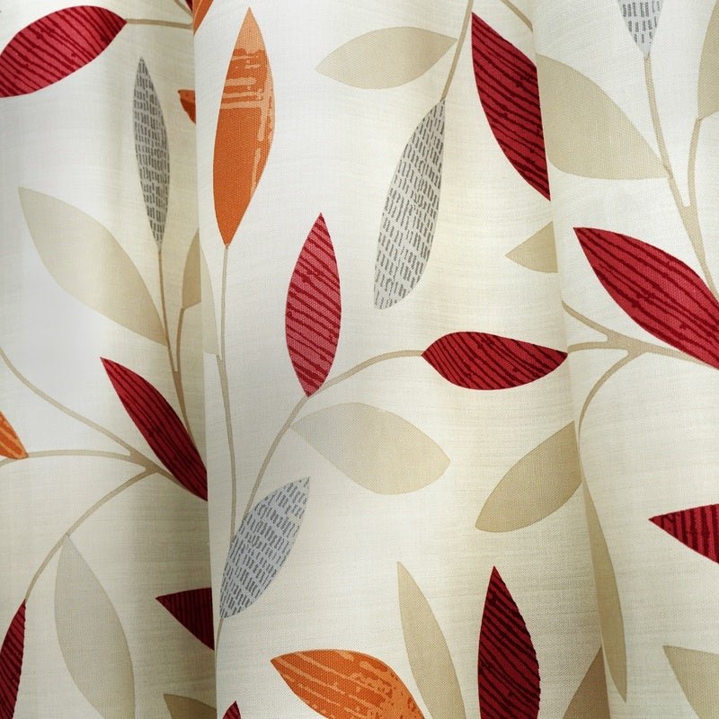 Fusion Beechwood Ready Made Eyelet Curtains Red - Image 3