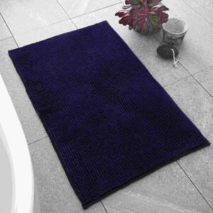Catherine Lansfield Bobble Bath Mat 50cm x 80cm Navy Blue