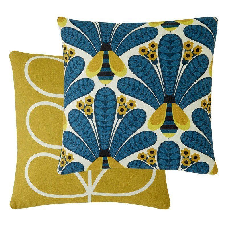 Orla Kiely Tiny Stem Duvet Cover Bedding Set Light Cool Grey - Image 4