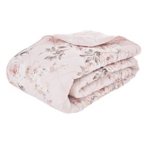 Catherine Lansfield Canterbury 220cm x 230cm Bedspread Blush