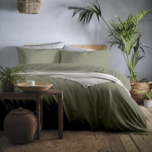 Appletree Loft Signature Cassia Duvet Cover Bedding Set Khaki