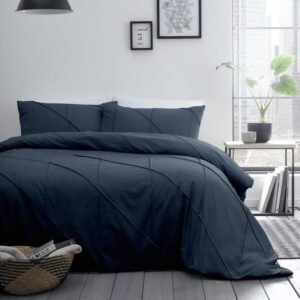 Serene Dart Duvet Cover Bedding Set Navy