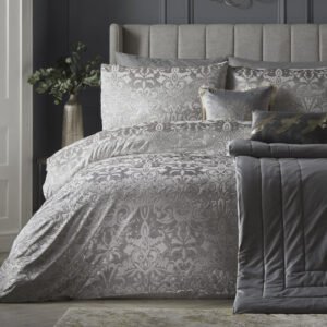 Laurence Llewelyn-Bowen Firenza Duvet Cover Bedding Set Silver