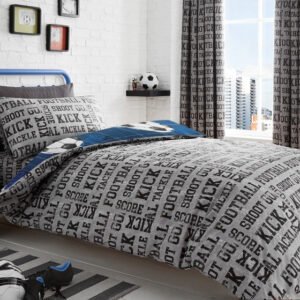 Football Bedding Set Blue