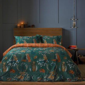 Furn Forest Fauna Duvet Cover Bedding Set Emerald