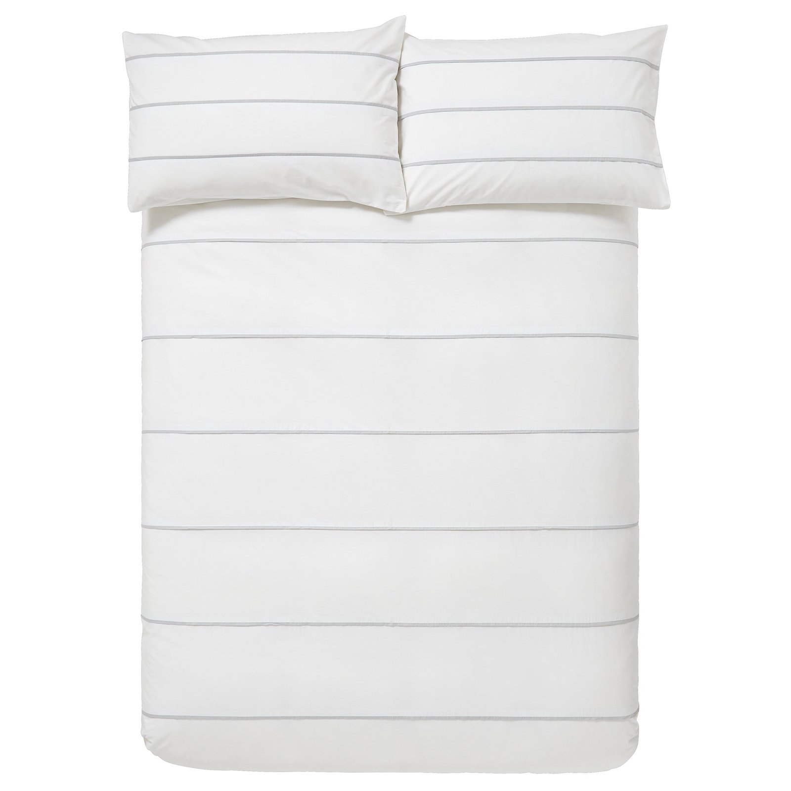 Content By Terence Conran Halstead Pleat Bedding Set White Grey - Image 5