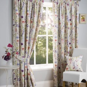 Hampshire Lined Ready Made Pencil Pleat Curtains Multi