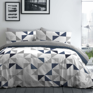 Triangle Art Print Abstract Duvet Cover Set Single,Double,King & Super King