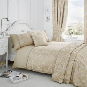 Dreams & Drapes Jasmine Duvet Cover Bedding Set Champagne