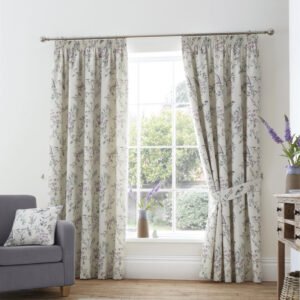 Dreams & Drapes Jazmine Ready Made Pencil Pleat Curtains Heather