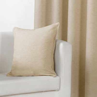 Fusion Sorbonne Ready Made Eyelet Curtains Natural - Image 5