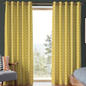 Orla Kiely Jumbo Linear Stem Made to Measure Curtain Sunflower