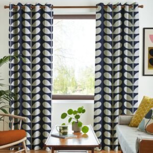 Orla Kiely Jumbo Solid Stem Made to Measure Curtain Whale