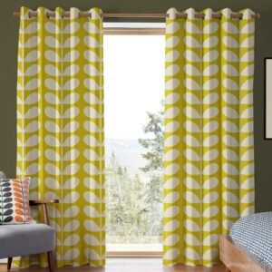 Orla Kiely Jumbo Solid Stem Made to Measure Curtain Yellow