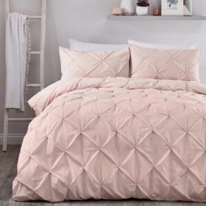 Serene Lara Duvet Cover Bedding Set Blush