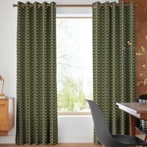 Orla Kiely Linear Stem Made to Measure Curtain Kelp