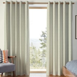 Orla Kiely Linear Stem Made to Measure Curtain Pebble