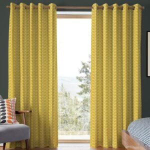 Orla Kiely Linear Stem Made to Measure Curtain Sunflower