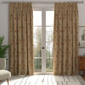 Louis Made to Measure Curtain Terracotta