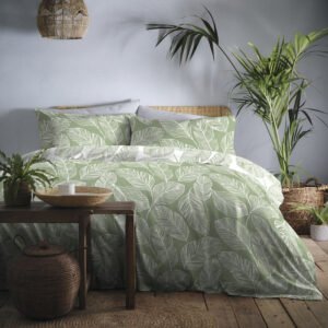 Fusion Matteo Duvet Cover Bedding Set Green