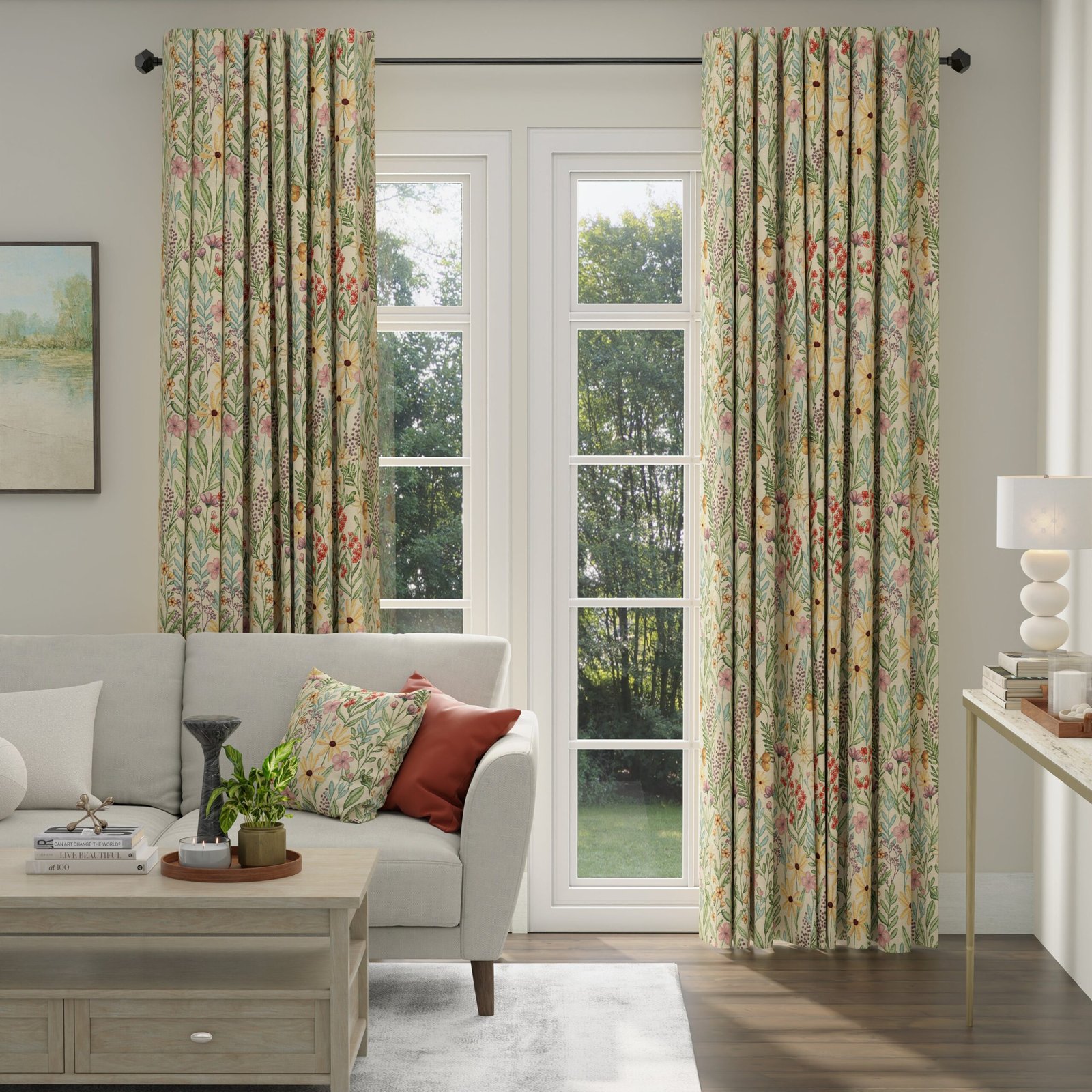 ANTE DECOR Meadow Tapestry Made To Measure Curtains Summer - Image 2