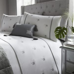 Midnight at the Oasis Duvet Cover Bedding Set White