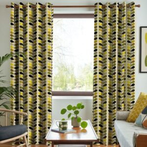 Orla Kiely Multi Stem Made to Measure Curtain Yellow