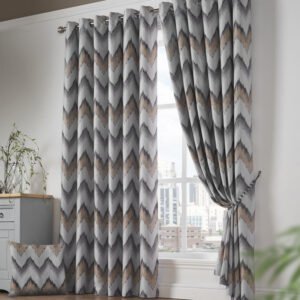 Oslo Blockout Ready Made Eyelet Curtains Ochre