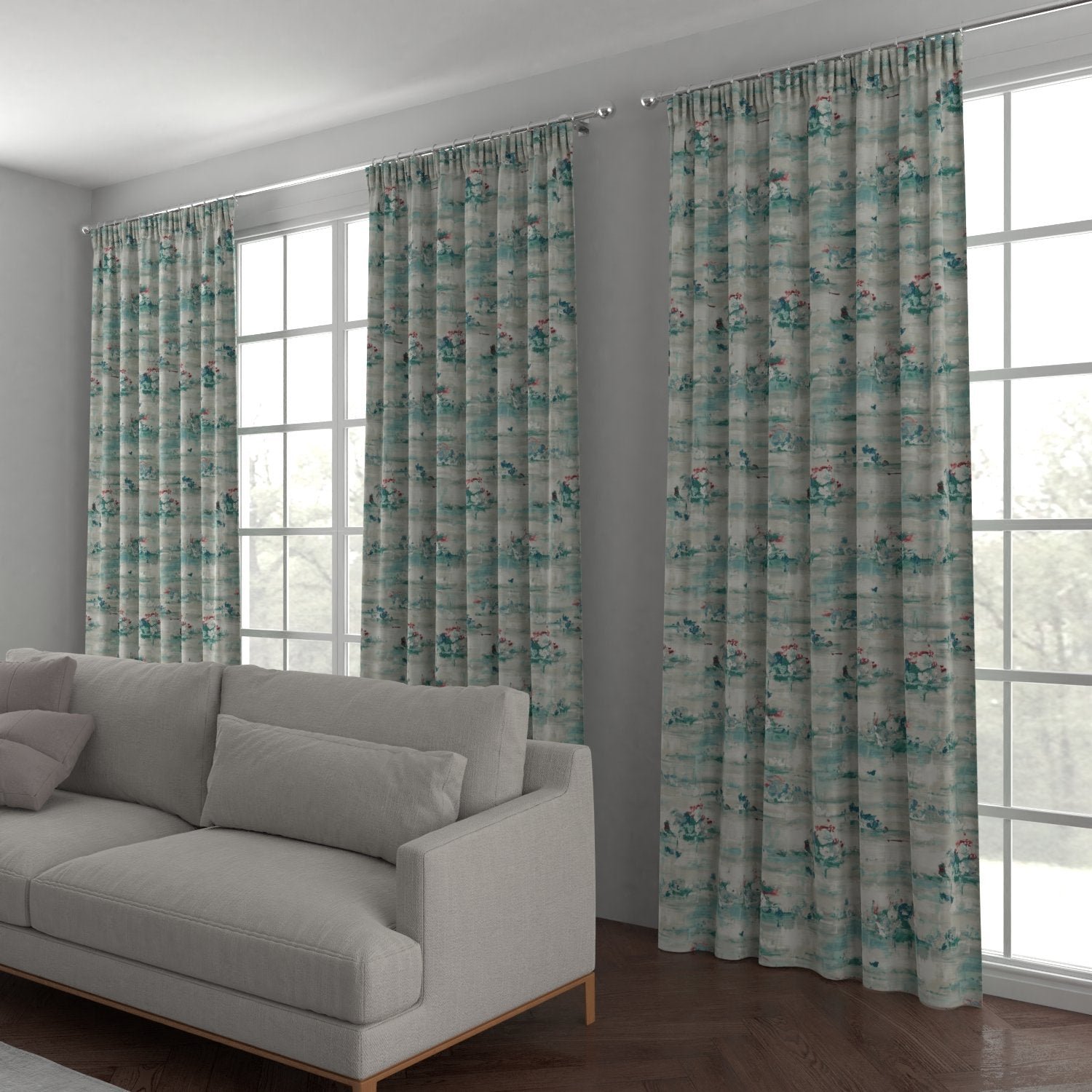 Palermo Made to Measure Curtain Duckegg - Image 2