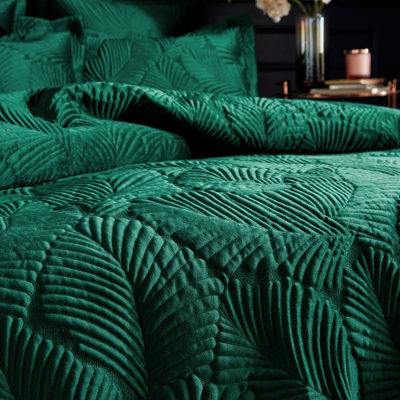 Paoletti Palmeria Duvet Cover Bedding Set Emerald - Image 2
