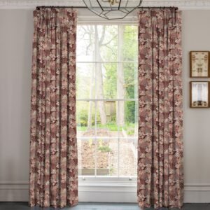 Linda Barker Millefiori Jacquard Made To Measure Curtains Rossa