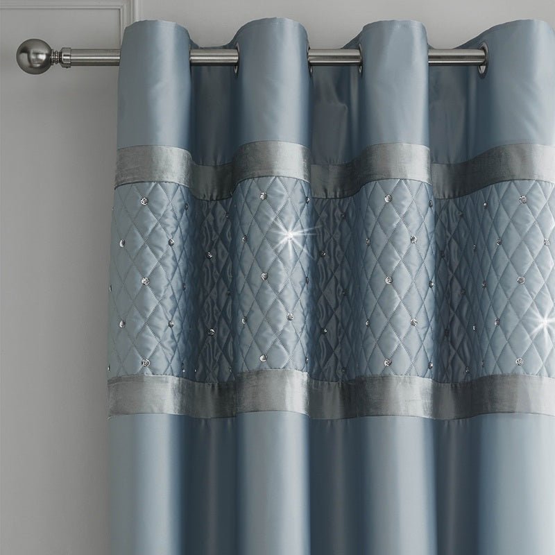 Catherine Lansfield Sequin Cluster Duvet Cover Bedding Set Duckegg - Image 5