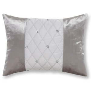 Catherine Lansfield Sequin Cluster Boudoir Filled Cushion 30cm x 40cm Silver