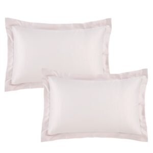 Catherine Lansfield Silky Soft Satin Pillowcase Oxford Blush Pink