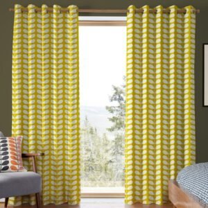 Orla Kiely Solid Stem Made to Measure Curtain Yellow
