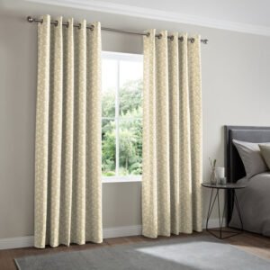 Leaf Vine Made to Measure Curtain Gold