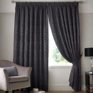 Tivoli Ready Made Pencil Pleat Curtains Charcoal