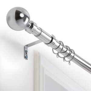 Chrome Curtain Poles & HoldBacks