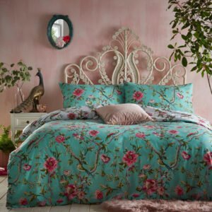Furn Vintage Chinoiserie Duvet Cover Bedding Set Jade