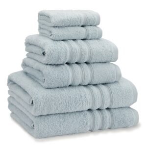 Catherine Lansfield Zero Twist Six Towel Bale Duck egg Blue